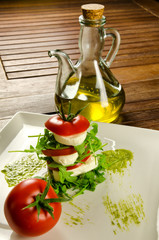 Caprese salad, traditional italian appetizer