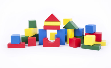 Wooden building blocks