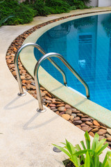 Stair with swimming pool