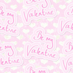 Be My Valentine Seamless Background Tile