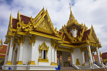 Fototapeta premium Pariwart temple at bangkok, Thailand