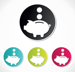 Piggy bank icon