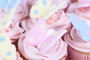 cupcakes with butterflies