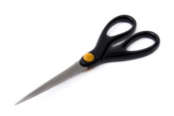 scissors on the white background