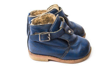 shoes on the white background