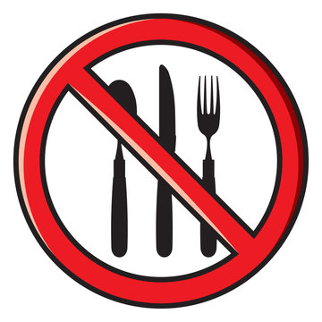 no eating, no food allowed