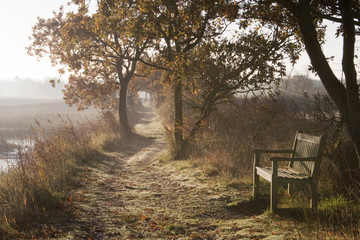Dawn along the River Blyth, Suffolk, England