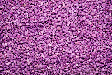 Colourful purple gravel