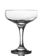 Empty glass isolated on white