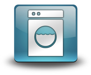 Light Blue 3D Effect Icon "Laundromat"