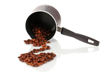 Obraz premium Coffee maker isolated on white