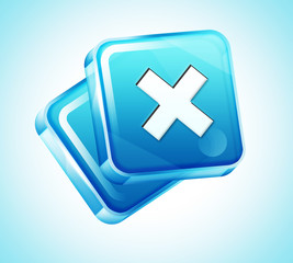 Obraz premium Transparent to the 3d icon