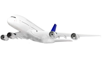 Modern airplane  on white.