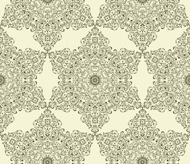 Vector Seamless Vintage Wallpaper Pattern