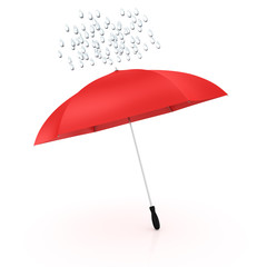 water drops and umbrella
