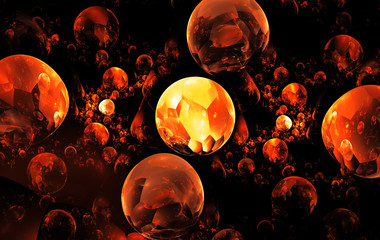 Colour abstract art balls  background.