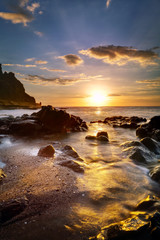 Crépuscule au Cap Lahoussaye - La Réunion