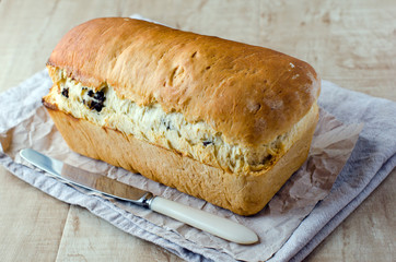 The home-made bread