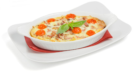Casserole with tomatoes