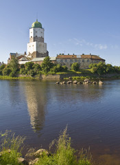 Fototapeta na wymiar Vyborg, Russia, castle