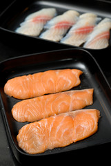 Fresh Salmon slices for BBQ