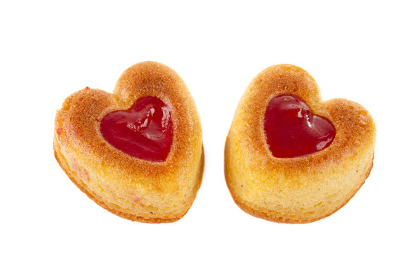 Muffins heart isolated