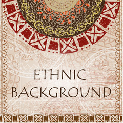 Ethnic background with with ornament and texture