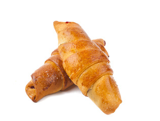 bagel with filling isolated