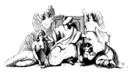 King Salomon and Angels - Judgement - 1001 nights
