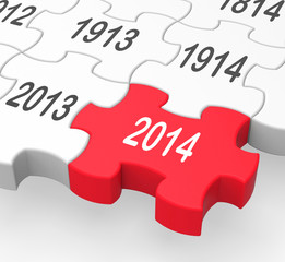 2014 Puzzle Piece Shows New Year's Resolutions