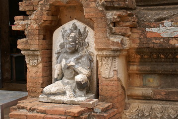 バガン　ティーローミィンロー寺院　守護神