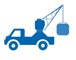 Grue sur un pickup