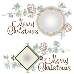 Vector Christmas template for decoration and design