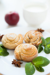 vanilla scones with sugar