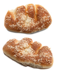 Sweet buns. Isolated on white