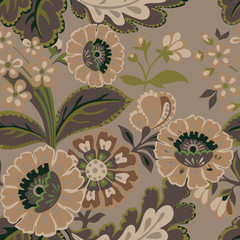 beautiful decorative seamless floral pattern