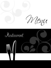 Vector restaurant menu design - template brochure