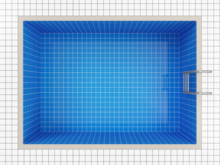 Empty Swimming Pool Top View