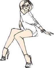 Fashion beautiful woman