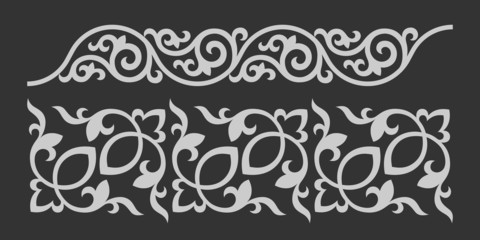 Fototapeta premium Floral ornament. Vector image of decorative elements/pannerns