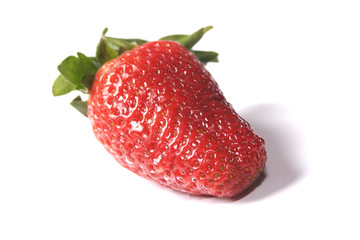 strawberry on white