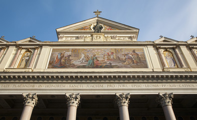 Rome - Facade of San Joachim church