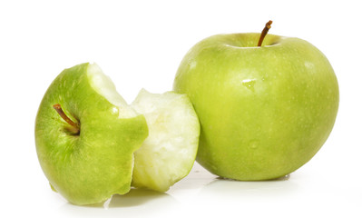 Manzana mordida.