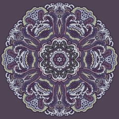 Abstract round ornamental. Floral design