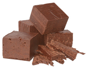 Chocolate crumb isolated