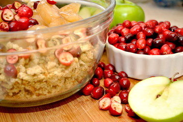 Preparing Holiday Stuffing