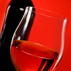 Panele Szklane  czerwone wino