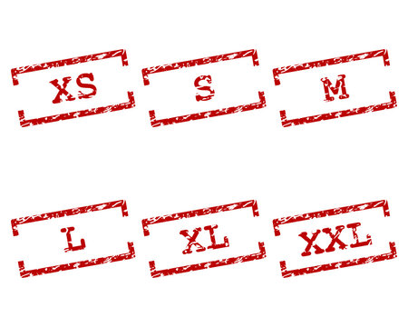 Kleidergr&ouml;&szlig;en Stempel