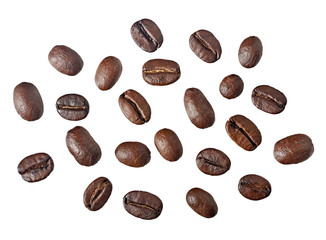 Coffee beans. Isolated on white background