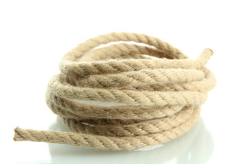 roll of rope, isolated on white